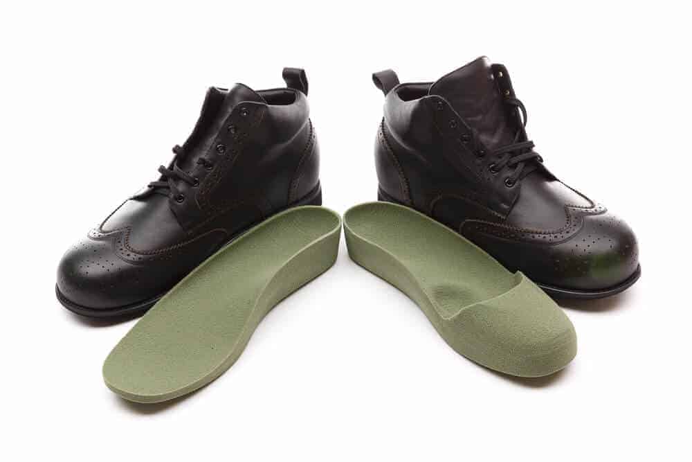 Custom Footwear Black Boots with green customised insoles