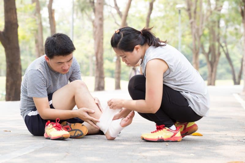 ankle sprain is one of the common running injuries