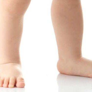 A child's feet